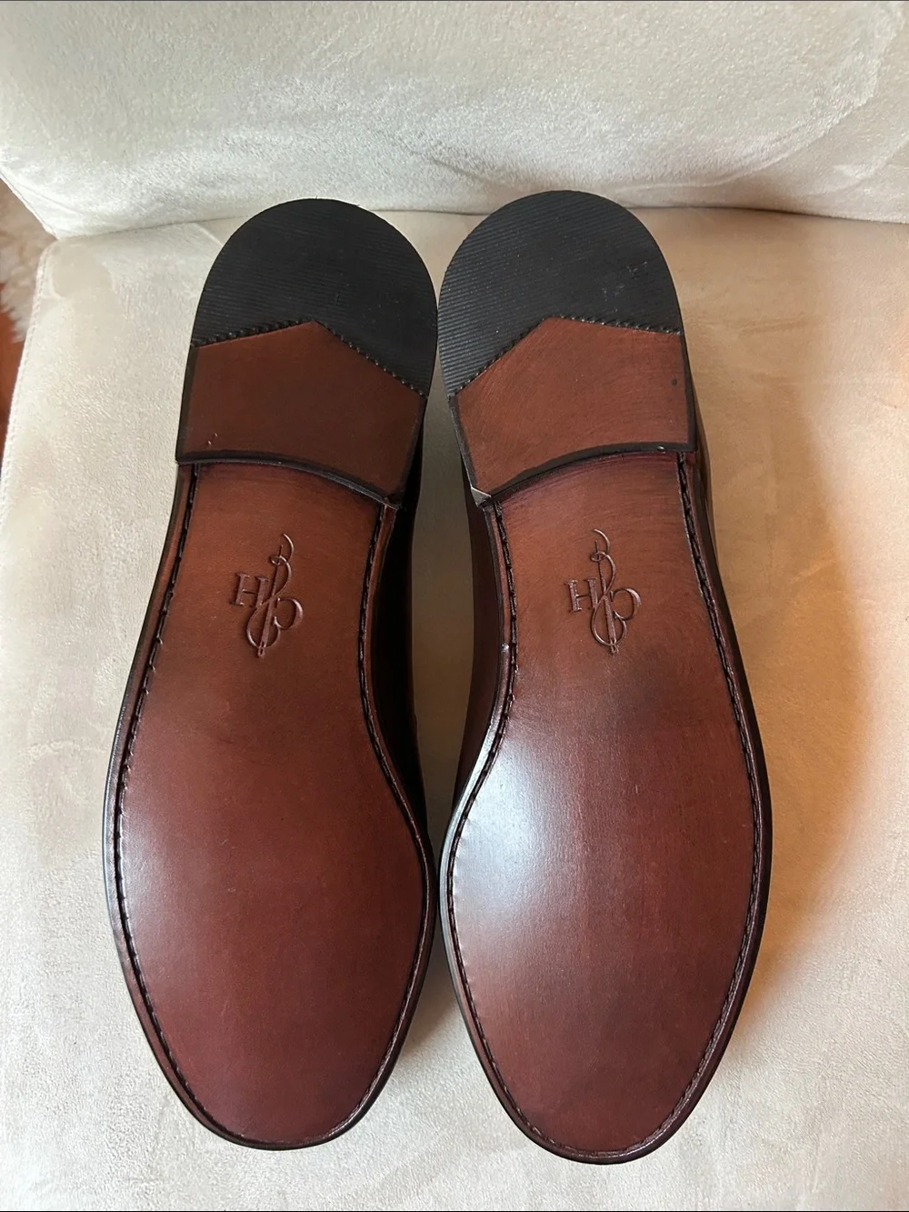 Cole Haan Dark Brown Leather Bit Loafers with Gold Hardware
